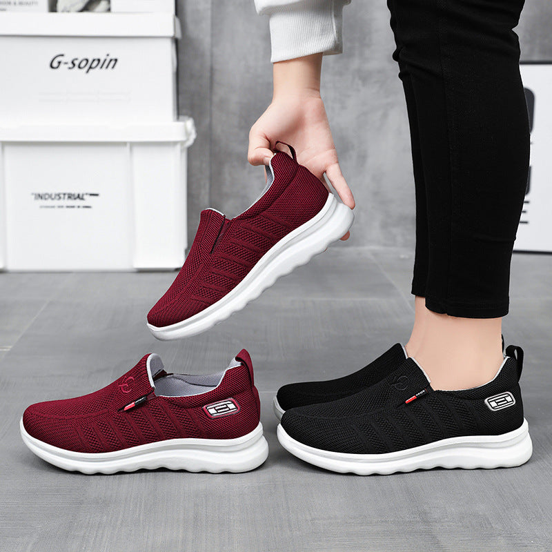 Herren nan atmungsaktiver gestrickter Slip-On Sneaker mit elastischem Einstieg und stoßdämpfender EVA-Zwischensohle Shop Nory