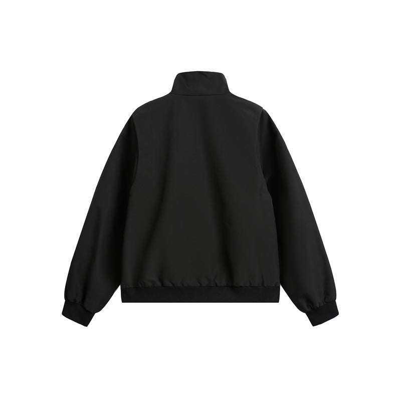 Herren Urbaner Microfaser-Blouson mit Stehkragen, verdeckter Knopfleiste und Reißverschlusstaschen Shop Nory