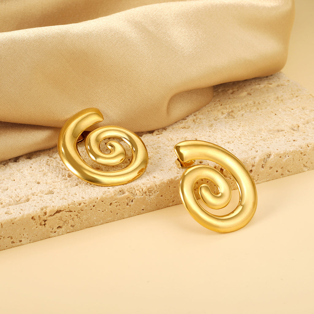 Damen Ohrringe im eleganten spiralen Design Shop Nory