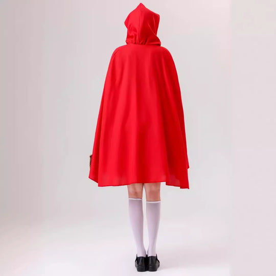 Damen nan klassisches Märchenkostüm mit Kapuze, Tüllrock und Schürze Shop Nory