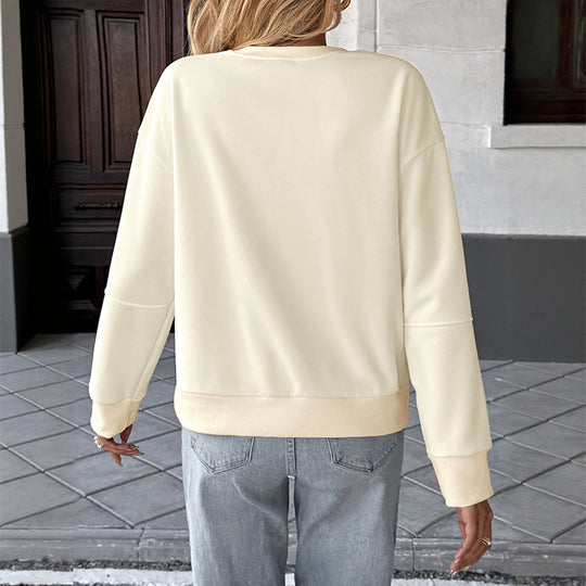 Damen Oversize‑Sweatshirt mit 3D‑Schleifen‑Applikation und Rundhalsausschnitt Shop Nory