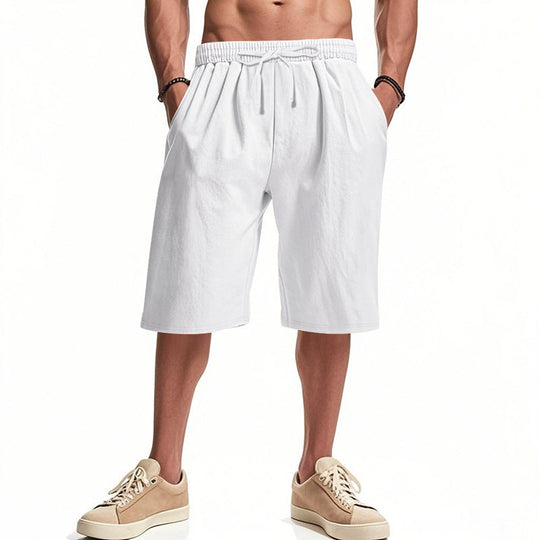 Herren bequeme Cargo-Shorts mit elastischem Bund und großzügigen Taschen