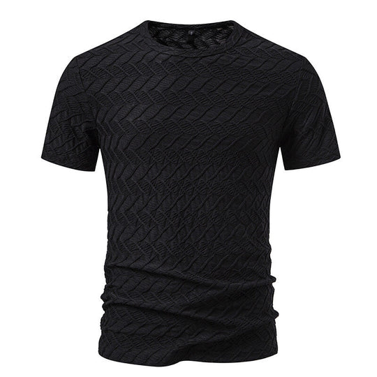 Herren Strukturiertes Kurzarmshirt mit modernem Design