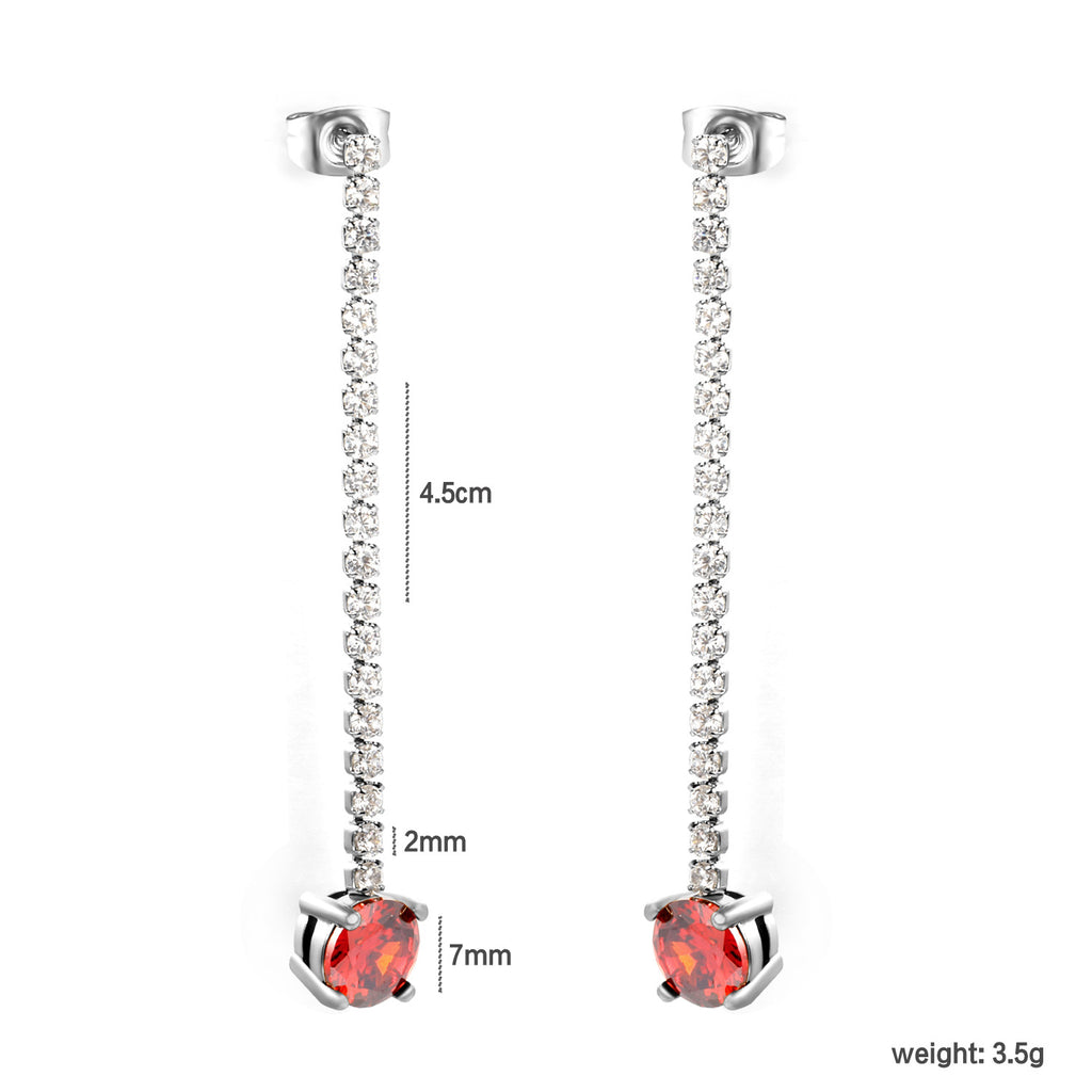 Damen Hängende Ohrstecker mit funkelnden Kristallen und eleganter goldplattierter Verarbeitung Shop Nory
