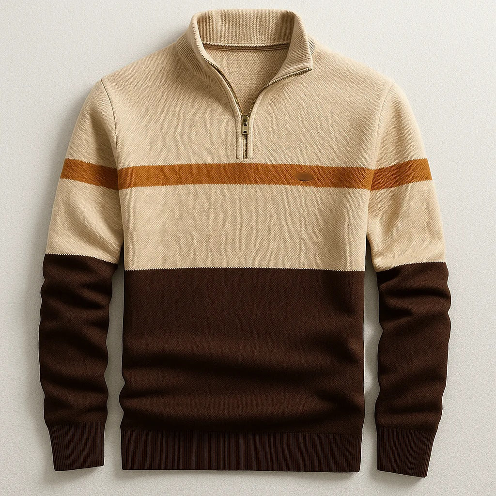 Herren Modischer Halbzip-Pullover