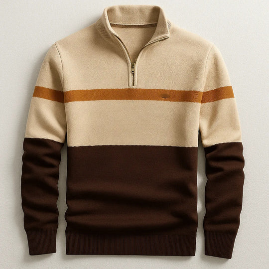Herren Modischer Halbzip-Pullover