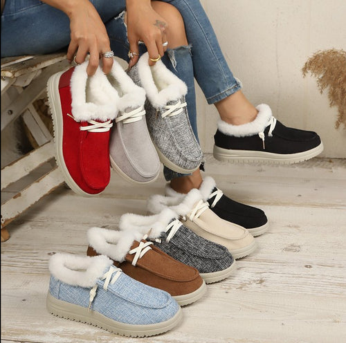 Damen Gefütterte Slip-On-Pantoletten mit Teddyfutter und profilierter Plateau-Sohle Shop Nory