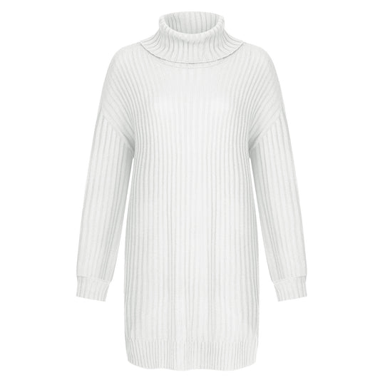 Damen Gerippter Rollkragen-Tunika mit kastigem Oversize-Schnitt Shop Nory