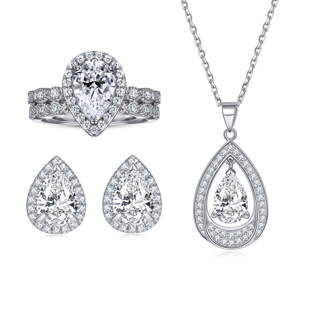 Damen Verlobungsring mit rosa Edelstein und klassischem Design Shop Nory