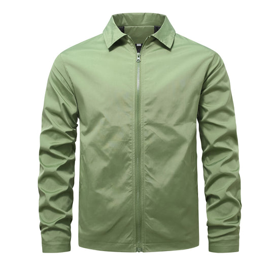 Herren nan leichte Reißverschluss-Jacke mit Hemdkragen windabweisender Funktionsstoff Shop Nory