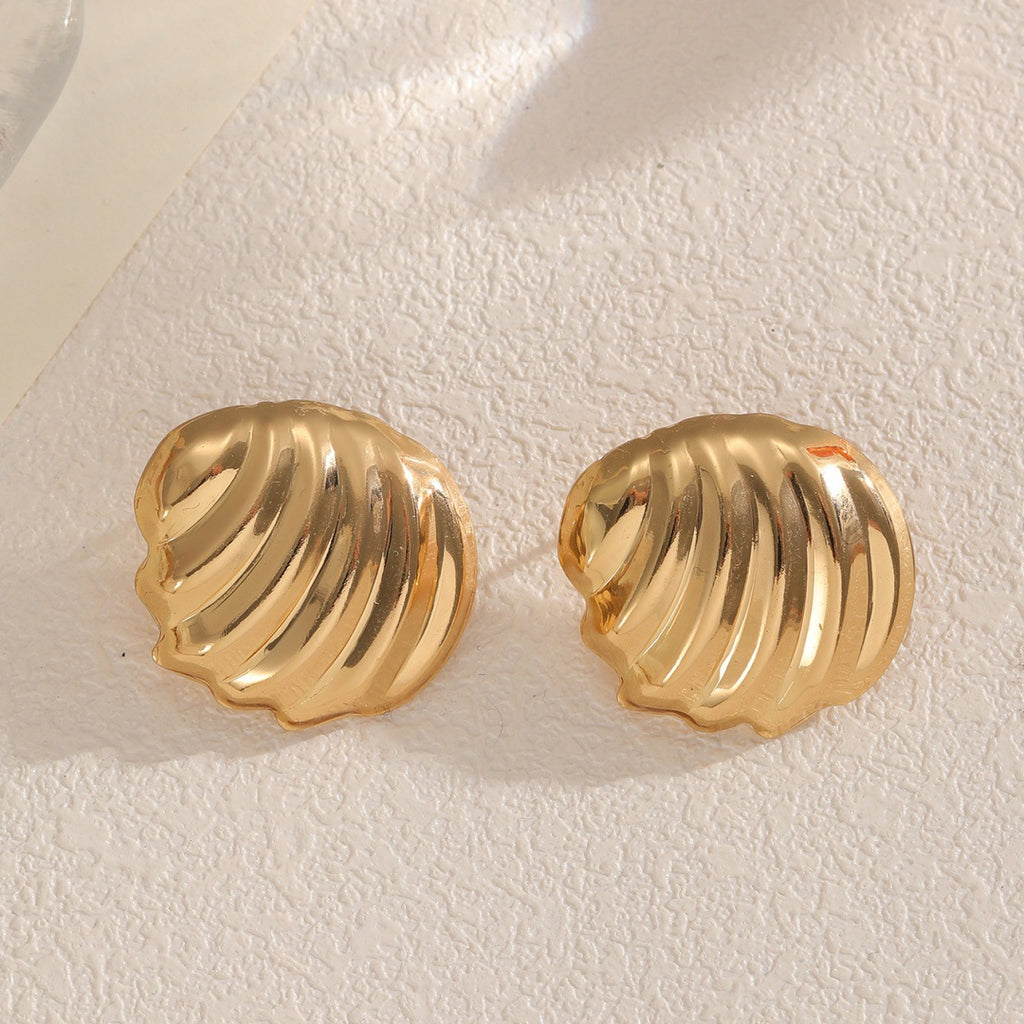 Damen Ohrstecker im eleganten Muscheldesign Shop Nory