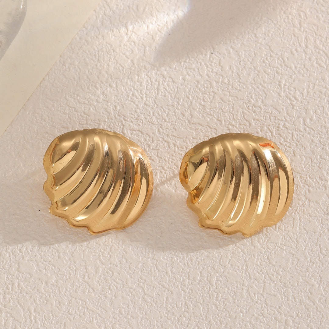 Damen Ohrstecker im eleganten Muscheldesign Shop Nory