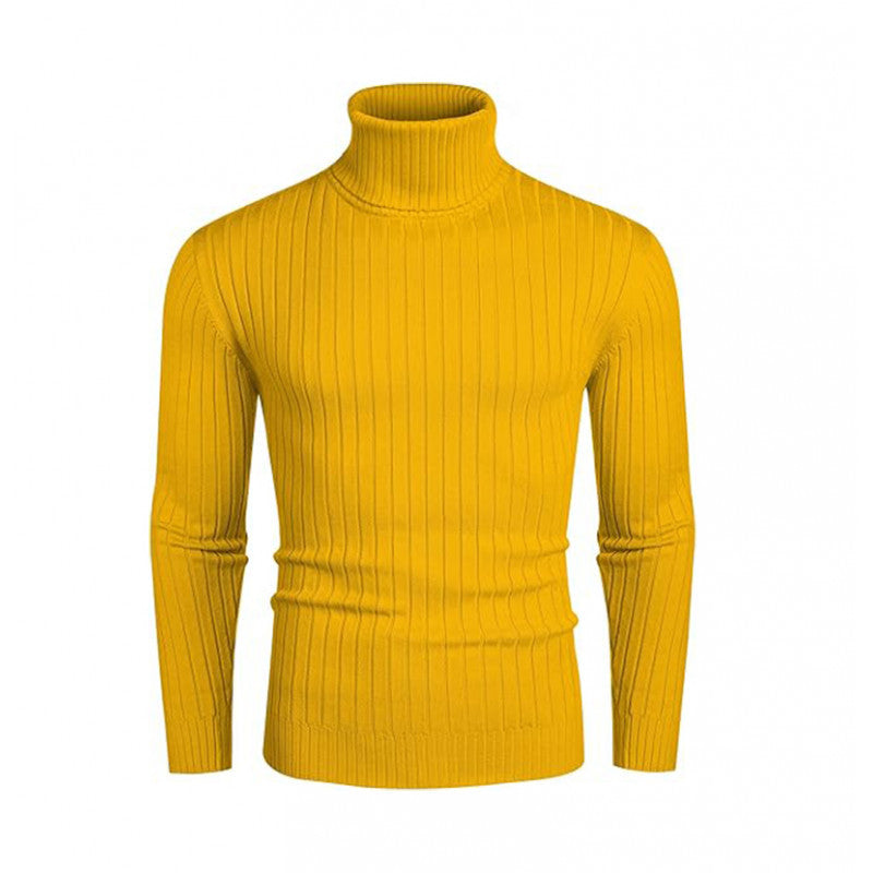 Herren gerippter Rollkragenpullover aus Feinstrick mit taillierter Silhouette Shop Nory