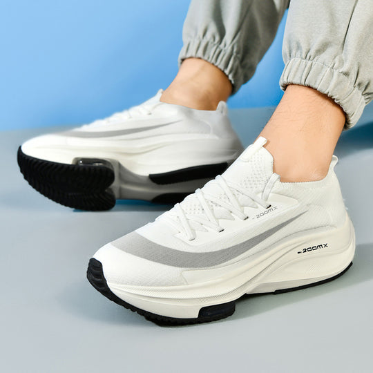 Unisex Performance-Laufschuh mit sockenähnlichem Strickschaft, sichtbarer Luftdämpfung und reaktionsfreudiger Zwischensohle Shopy Nory