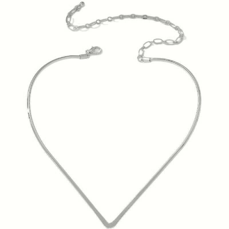 Damen Choker-Halskette mit modernem V-Design Shop Nory