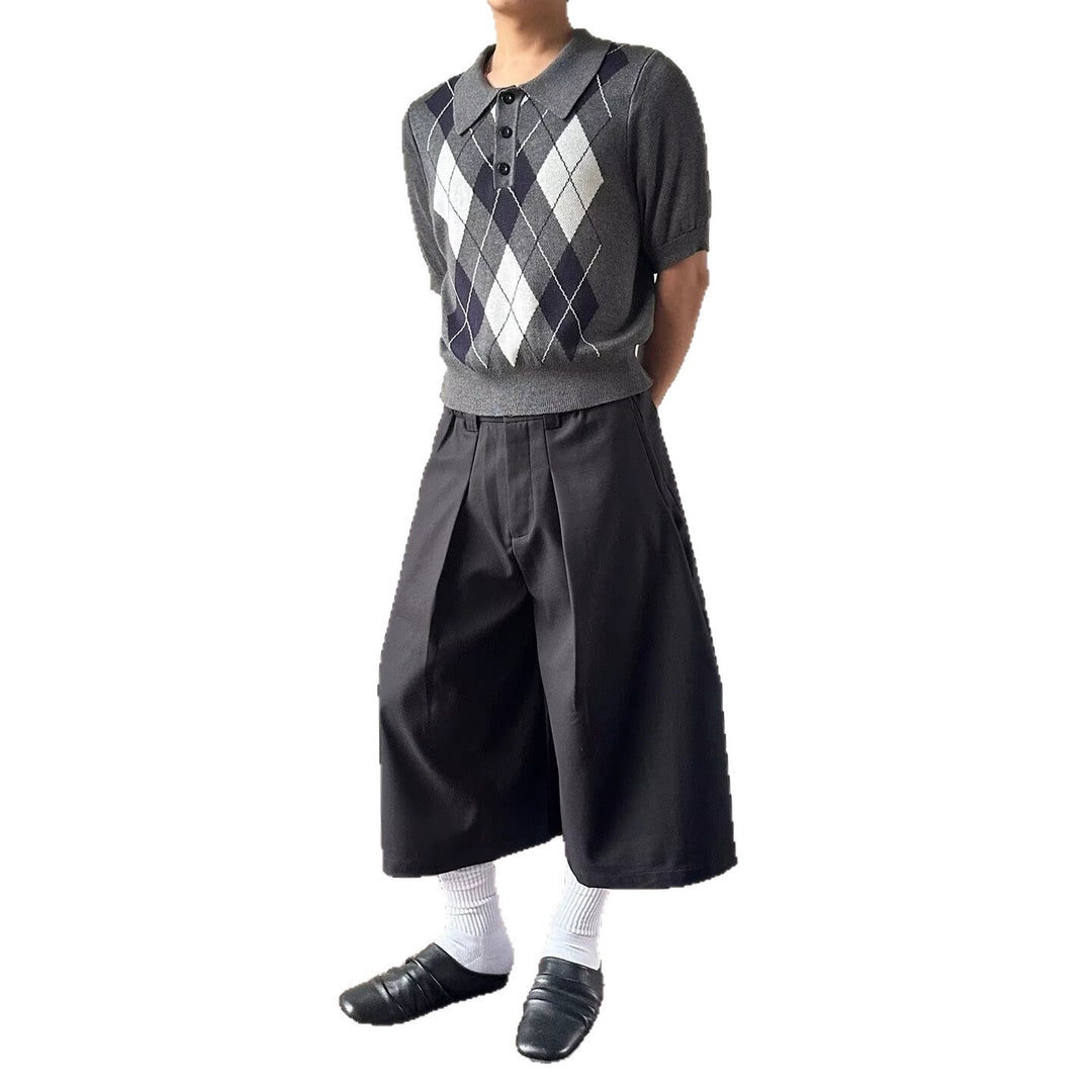 Herren modische Strick-Polo mit Grafiken Shop Nory