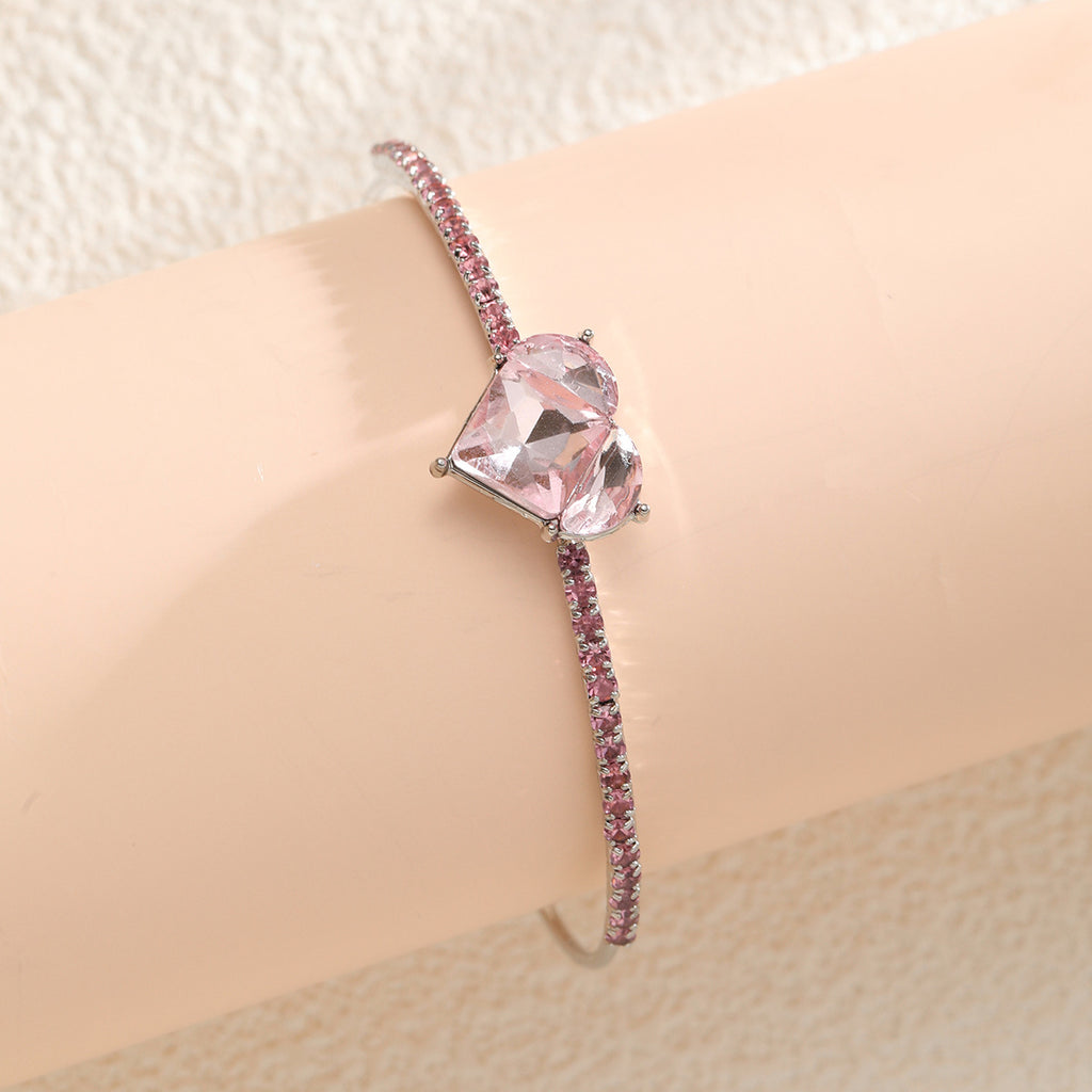 Damen trendiger Armreif mit funkelndem Herzen Shop Nory