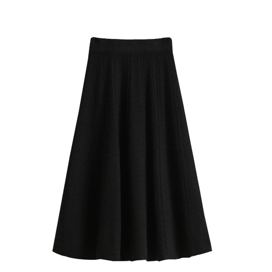 Damen Eleganter, schwingender Strickrock Shop Nory