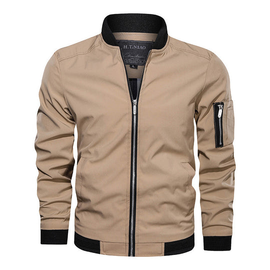 Herren Modische Bomberjacke mit funktionalen Taschen Shop Nory