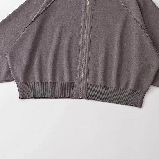 Damen Oversize Strick-Bomberjacke mit Raglanärmeln und Rippbündchen Shop Nory
