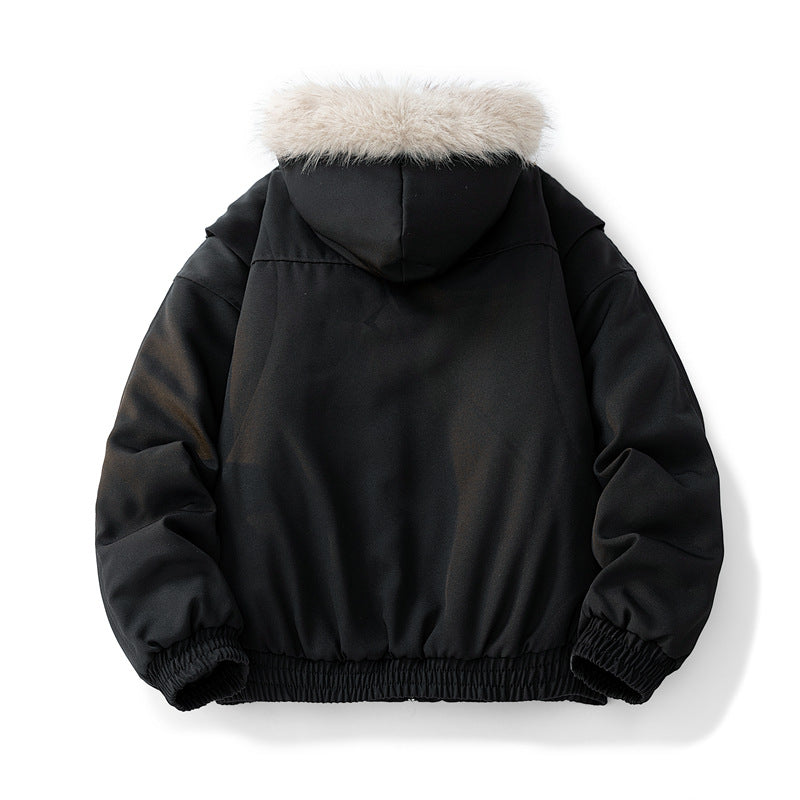 Herren Modische Camouflage-Winterjacke mit abnehmbarer Kapuze Shop Nory
