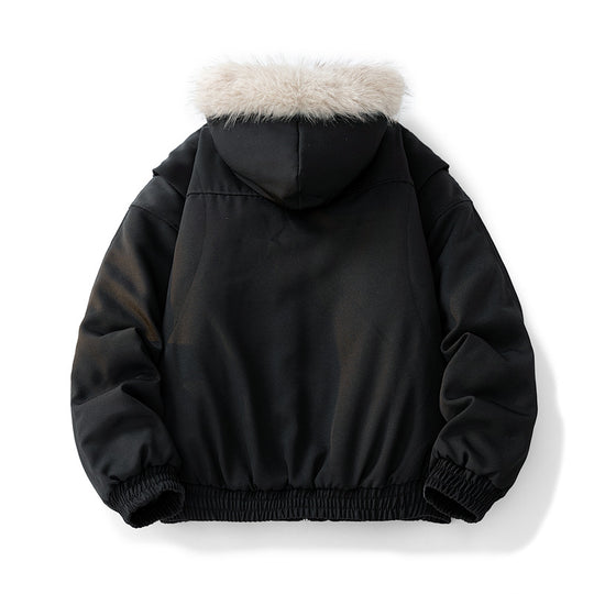 Herren Modische Camouflage-Winterjacke mit abnehmbarer Kapuze Shop Nory