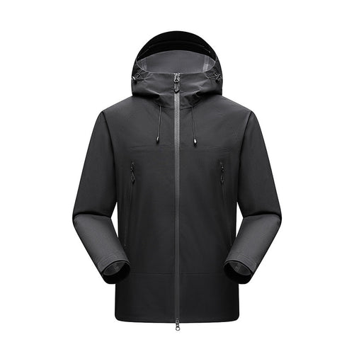 Herren Minimalistische technische dreilagige Softshelljacke mit versiegelten Nähten und wasserdichtem Frontreißverschluss Shop Nory