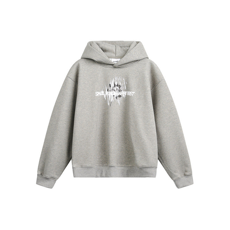Unisex Kapuzenpullover mit relaxed Fit und abstraktem Frontprint Shop Nory