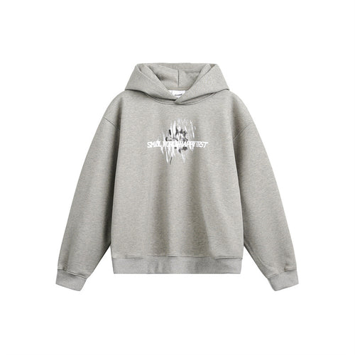 Unisex Kapuzenpullover mit relaxed Fit und abstraktem Frontprint Shop Nory