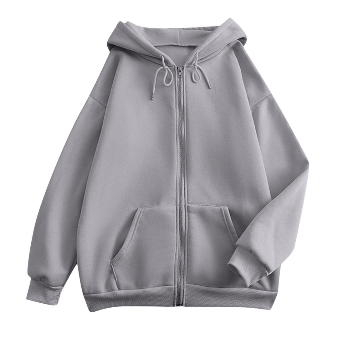 Unisex nan extraweiche oversized Zip-Hoodie mit Kängurutaschen, Kapuze mit Kordelzug und gerippten Bündchen Shop Nory
