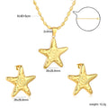 Damen Schmuckset mit glänzendem Sternenanhänger und passenden Ohrsteckern Shop Nory