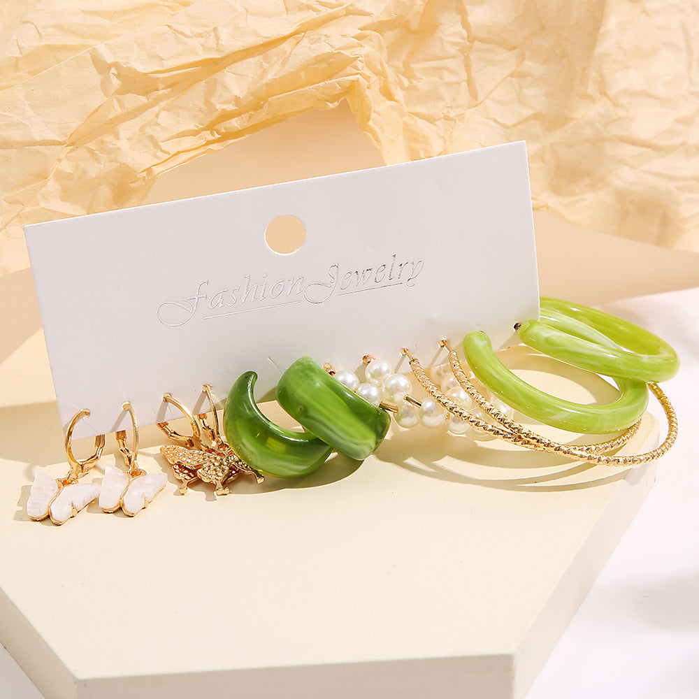 Damen Ohrringe im stylischen Set mit verschiedenen Designs Shop Nory