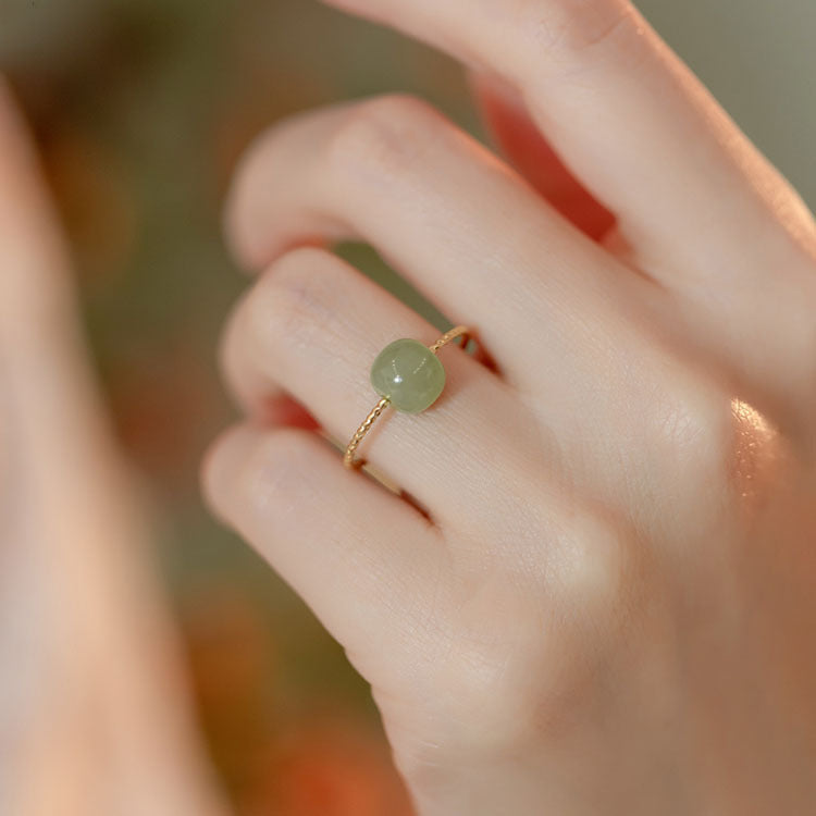 Damen eleganter Ring mit mineralischem Stein Shop Nory