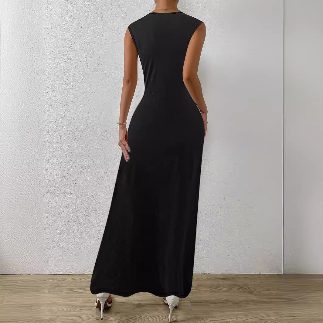 Damen Maxikleid mit elegantem Wickeldesign und schmeichelndem Schnitt
