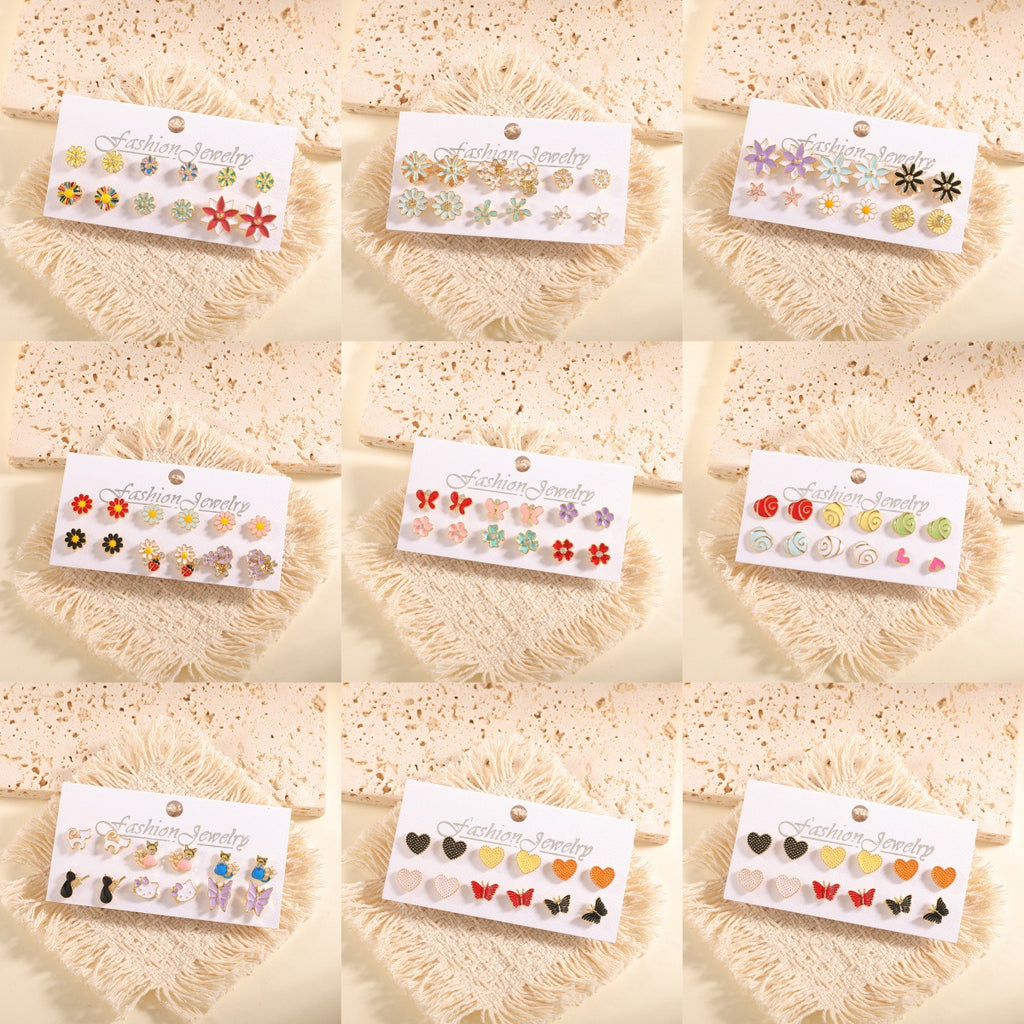 Damen Ohrstecker Set mit fruchtigem Design Shop Nory