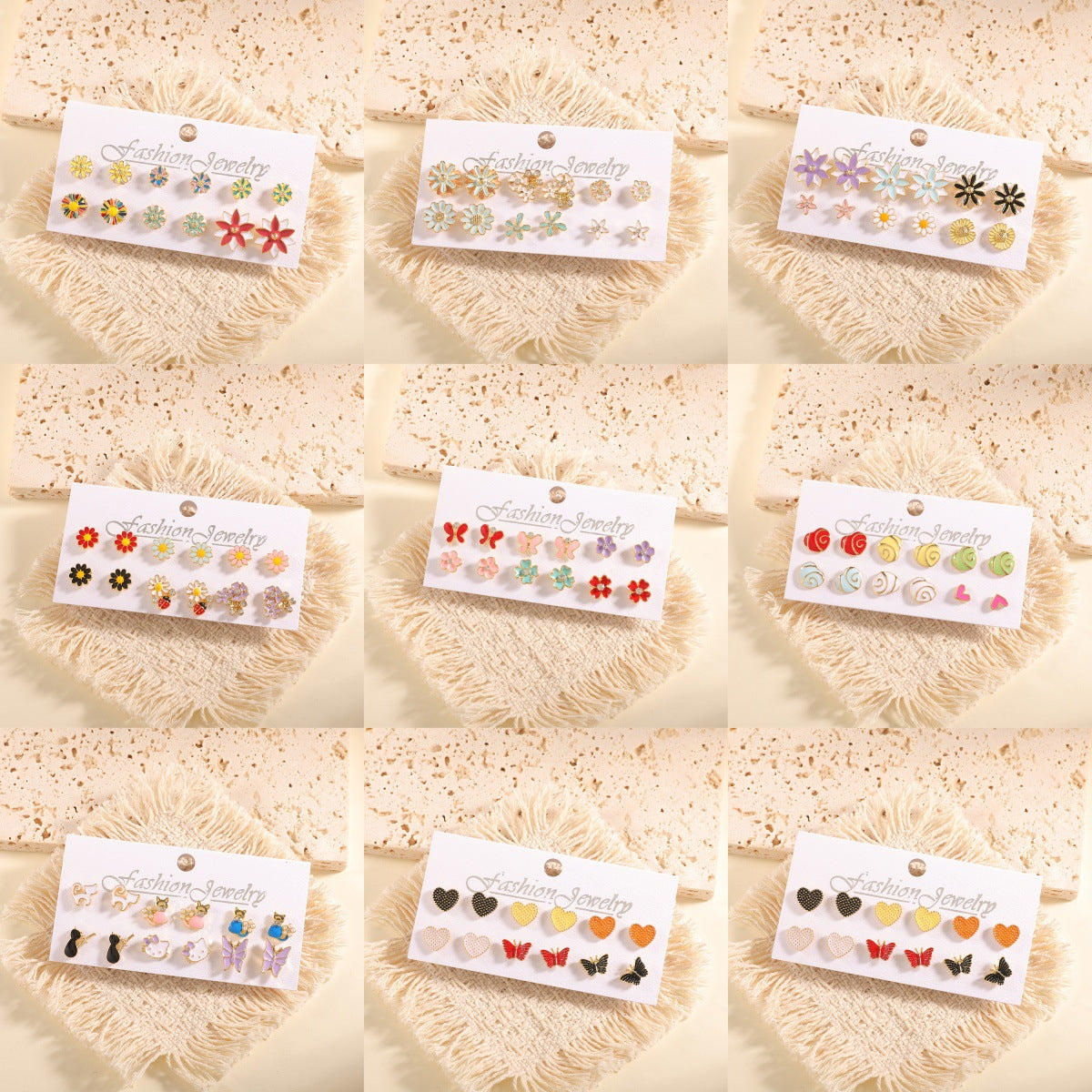 Damen Ohrstecker Set mit fruchtigem Design Shop Nory
