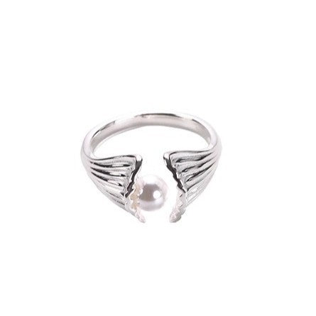 Damen Eleganter Ring mit kunstvoller Perlenapplikation Shop Nory