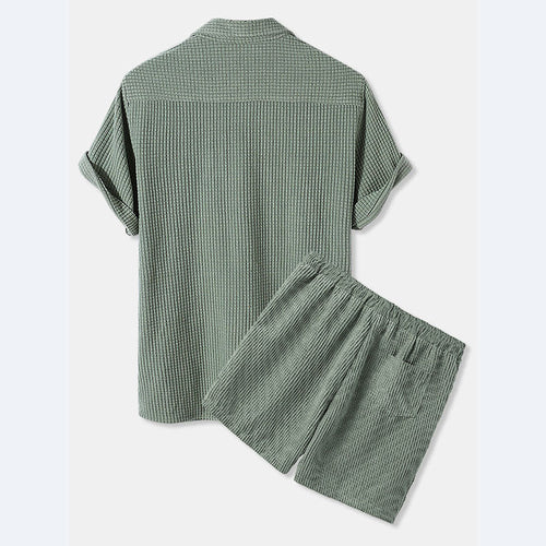 Damen Sonnen-Pyjama Set mit kurzem Shirt und Hose