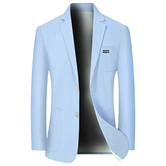 Herren Modernes Stretch Business-Sakko mit schmalem Schnitt und aufgesetzten Taschen Shop Nory