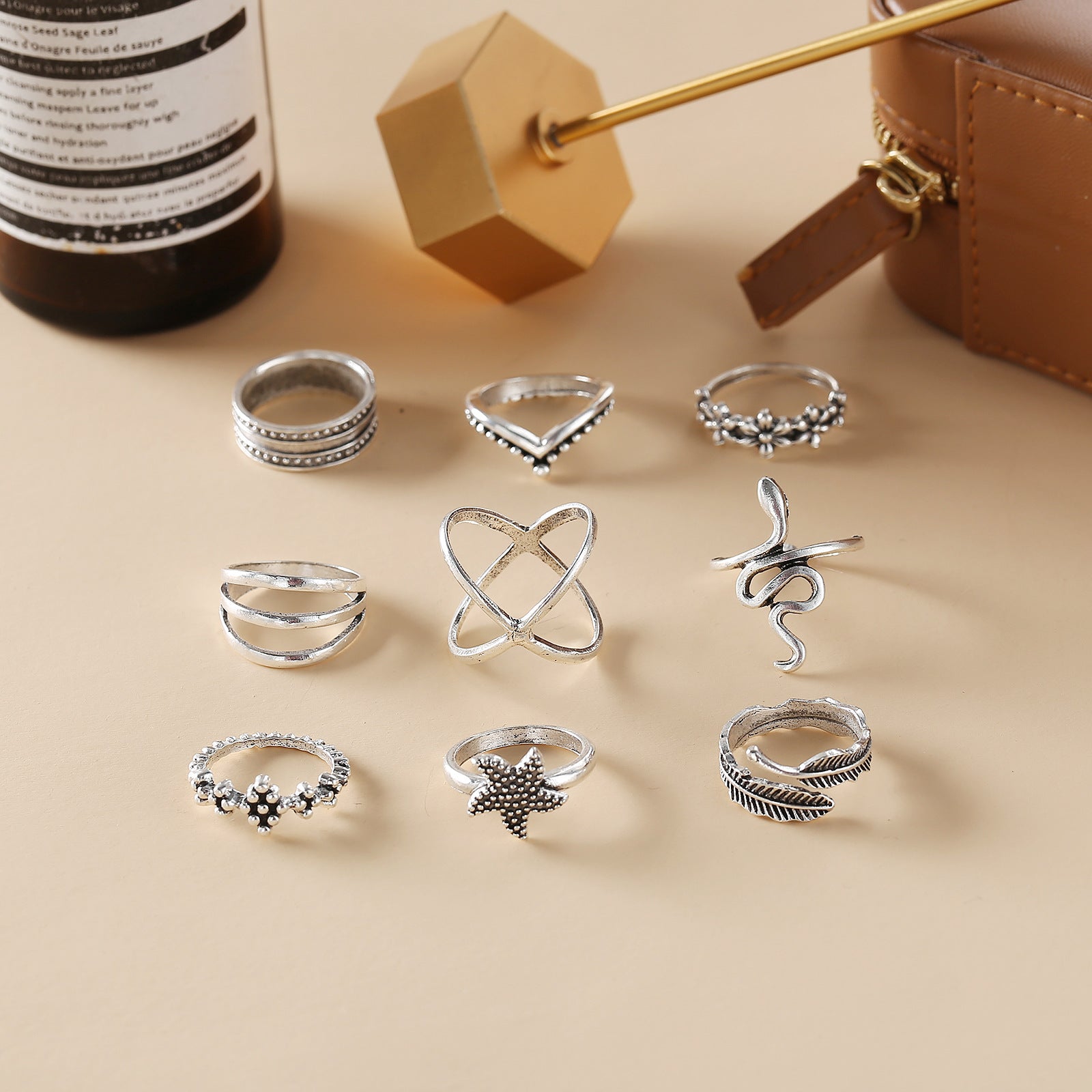Damen Ring-Set mit vielfältigen Designs und edlen Details Shop Nory
