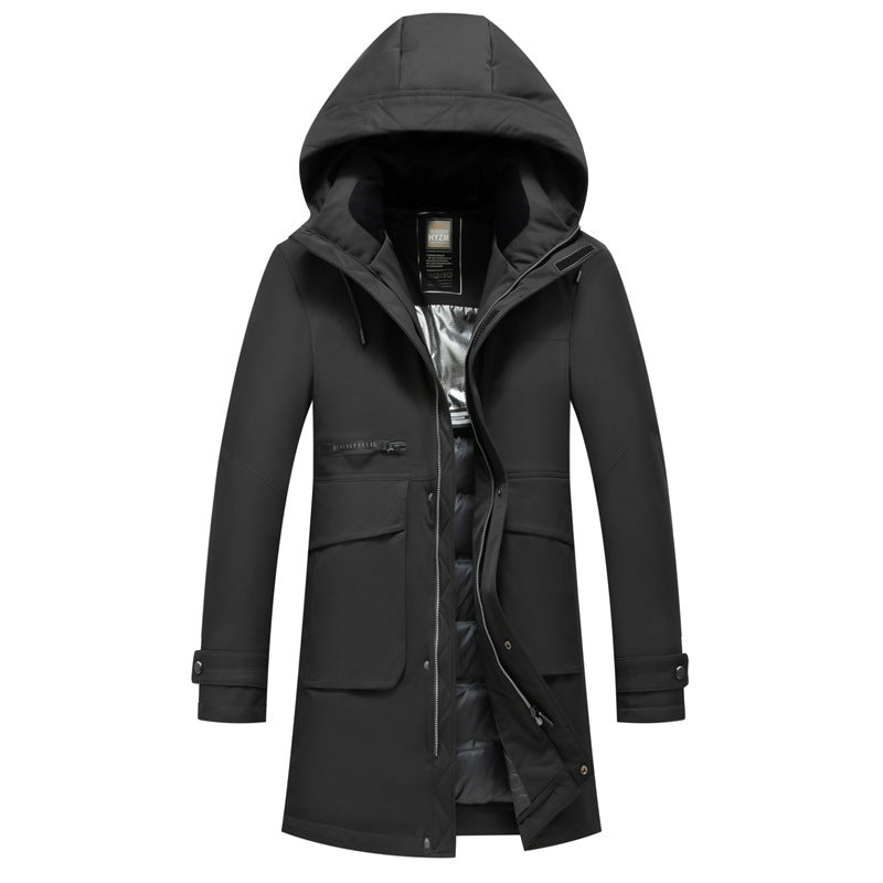 Herren Wasserdichter Steppparka mit Kapuze und Thermofutter Shop Nory