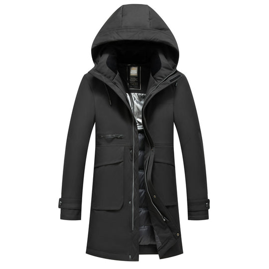 Herren Wasserdichter Steppparka mit Kapuze und Thermofutter Shop Nory