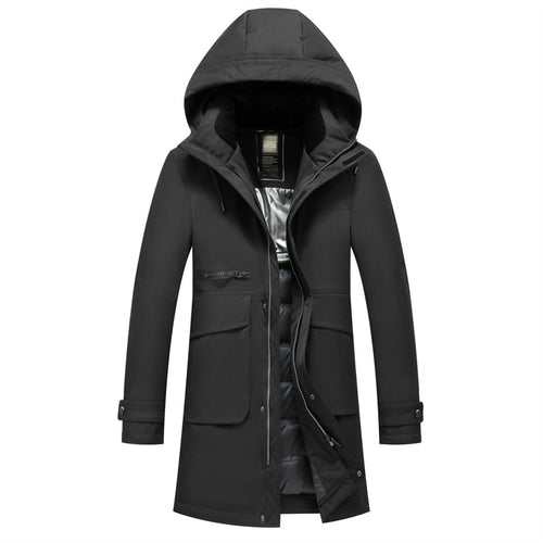 Herren Wasserdichter Steppparka mit Kapuze und Thermofutter Shop Nory