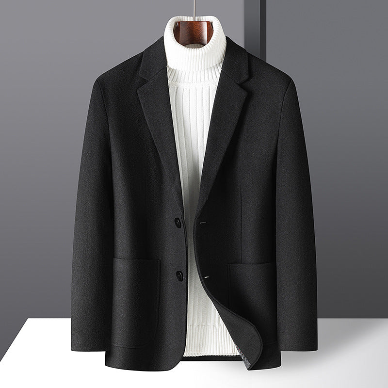 Herren Elegantes Wollmix-Sakko im Business-Casual-Stil mit taillierter Silhouette und aufgesetzten Taschen Shop Nory