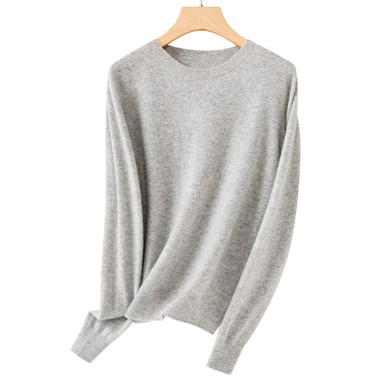 Damen Feiner Rundhals-Feinstrickpullover mit leichter Oversize-Passform Shop Nory