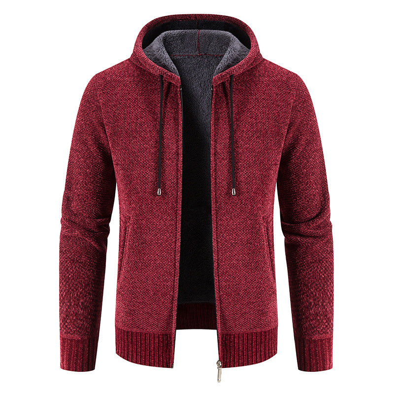 Herren Kapuzenjacke mit weichem Innenfutter und innovativem Design