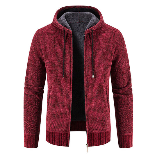 Herren Kapuzenjacke mit weichem Innenfutter und innovativem Design