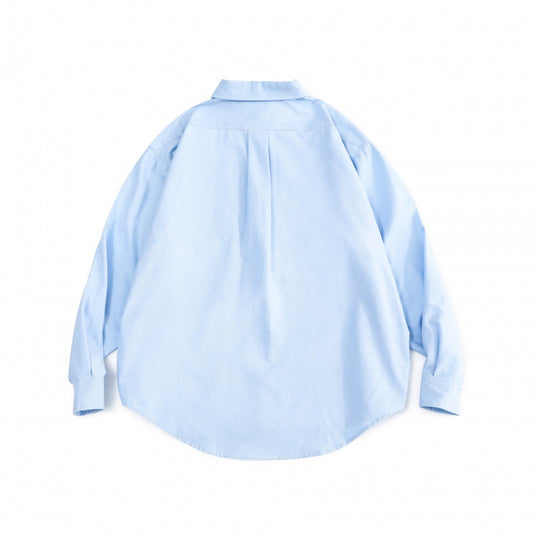 Unisex Oversize‑Hemd aus feinem Oxford‑Baumwollstoff mit Brusttasche und abgerundetem Saum Shop Nory