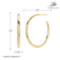 Damen Creolen Ohrstecker aus hochwertigem 925 Sterling Silber mit elegantem, geschwungenem Design Shop Nory