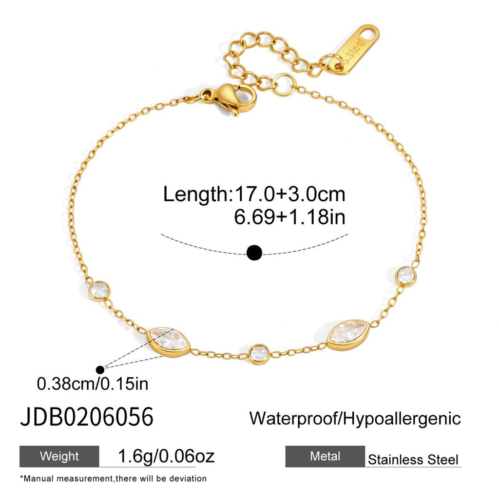 Damen Armband mit eleganter "Love"-Prägung aus hypoallergenem Edelstahl Shop Nory